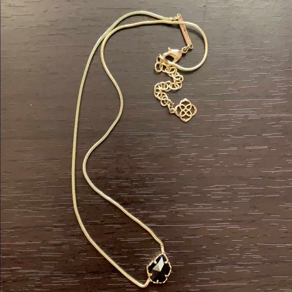 Kendra Scott Necklace Black Gold Choker Style